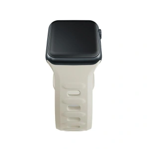 Kup 3MK Silikon-Uhrenarmband Apple Watch 4/5/6/7/8/9/SE/Ultra 42/44/45/49mm beige/beige - 3MK6226 - {ean13} - Sklep Home Screen
