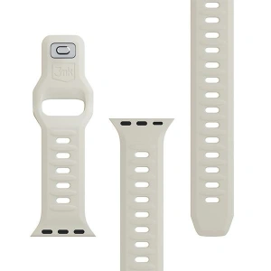 Kup 3MK Silikon-Uhrenarmband Apple Watch 4/5/6/7/8/9/SE/Ultra 42/44/45/49mm beige/beige - 3MK6226 - {ean13} - Sklep Home Screen
