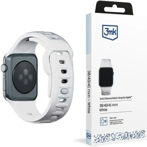 Kup Uhrband 3MK Silikon-Uhrband Apple Watch 4/5/6/7/SE/8/9/10 40/41/42mm weiß/white - 3MK6227 - {ean13} - Sklep Home Screen
