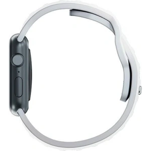 Kup Uhrband 3MK Silikon-Uhrband Apple Watch 4/5/6/7/SE/8/9/10 40/41/42mm weiß/white - 3MK6227 - {ean13} - Sklep Home Screen