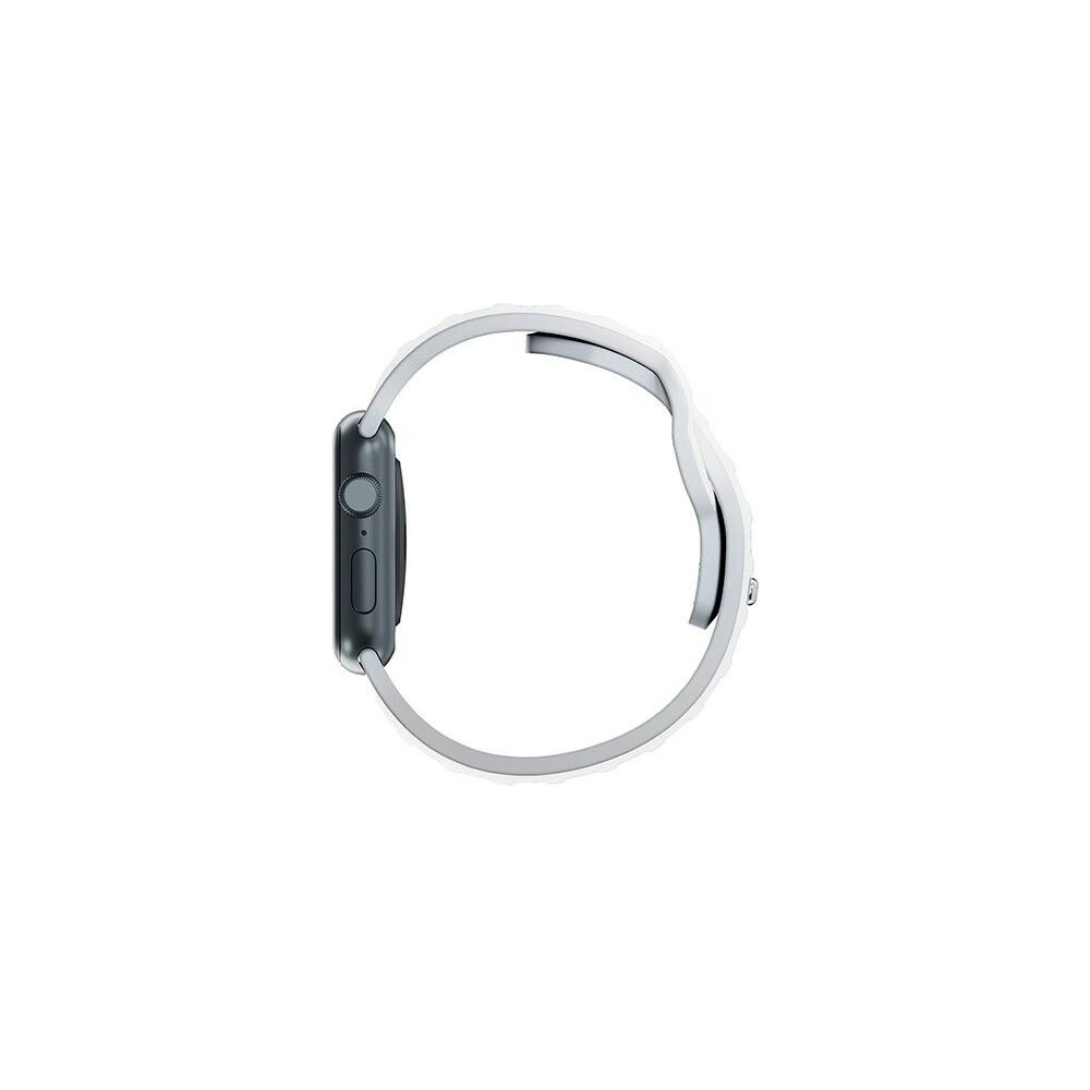 Pasek 3MK Silicone Watch Strap Apple Watch 4/5/6/7/SE/8/9/10 40/41/42mm biały/white