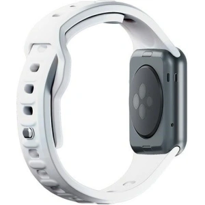 Kup Uhrband 3MK Silikon-Uhrband Apple Watch 4/5/6/7/SE/8/9/10 40/41/42mm weiß/white - 3MK6227 - {ean13} - Sklep Home Screen