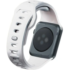 Kup Uhrband 3MK Silikon-Uhrband Apple Watch 4/5/6/7/SE/8/9/10 40/41/42mm weiß/white - 3MK6227 - {ean13} - Sklep Home Screen