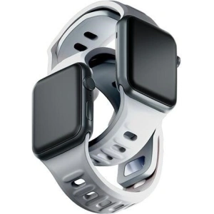 Kup Uhrband 3MK Silikon-Uhrband Apple Watch 4/5/6/7/SE/8/9/10 40/41/42mm weiß/white - 3MK6227 - {ean13} - Sklep Home Screen
