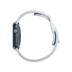 Kup 3MK Silikon-Uhrenarmband Apple Watch 4/5/6/7/8/9/SE/Ultra 42/44/45/49mm weiß/white - 3MK6228 - {ean13} - Sklep Home Screen
