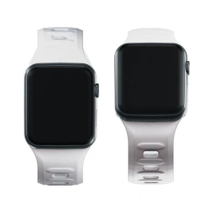 Kup 3MK Silikon-Uhrenarmband Apple Watch 4/5/6/7/8/9/SE/Ultra 42/44/45/49mm weiß/white - 3MK6228 - {ean13} - Sklep Home Screen