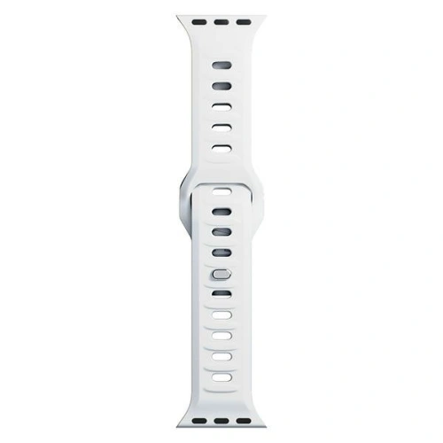 Kup 3MK Silikon-Uhrenarmband Apple Watch 4/5/6/7/8/9/SE/Ultra 42/44/45/49mm weiß/white - 3MK6228 - {ean13} - Sklep Home Screen