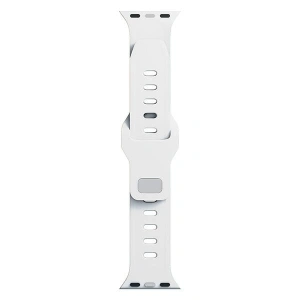 Kup 3MK Silikon-Uhrenarmband Apple Watch 4/5/6/7/8/9/SE/Ultra 42/44/45/49mm weiß/white - 3MK6228 - {ean13} - Sklep Home Screen