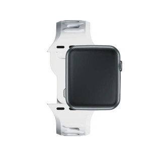 Kup 3MK Silikon-Uhrenarmband Apple Watch 4/5/6/7/8/9/SE/Ultra 42/44/45/49mm weiß/white - 3MK6228 - {ean13} - Sklep Home Screen