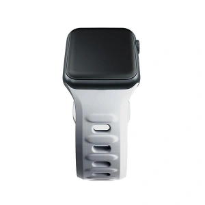 Kup 3MK Silikon-Uhrenarmband Apple Watch 4/5/6/7/8/9/SE/Ultra 42/44/45/49mm weiß/white - 3MK6228 - {ean13} - Sklep Home Screen
