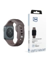 3MK Silikon-Uhrenarmband Apple Watch 4/5/6/7/SE/8/9/10 40/41/42mm braun/taupe