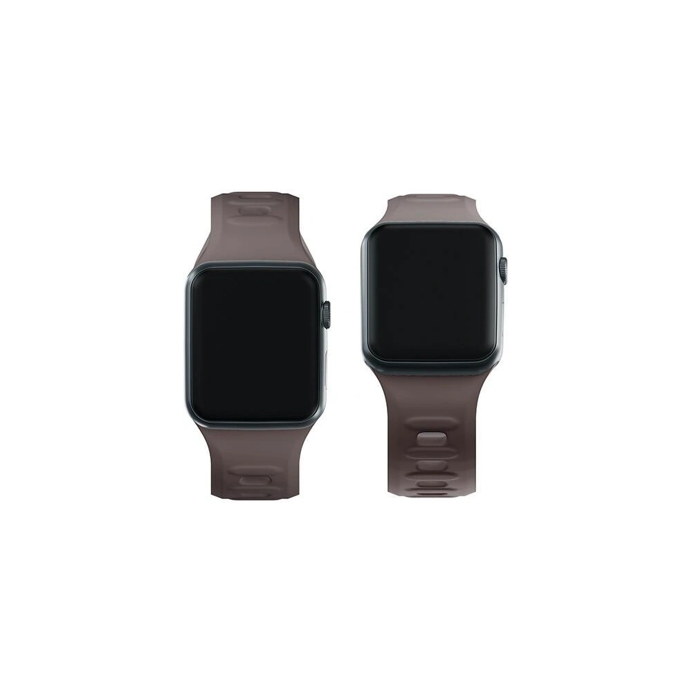Pasek 3MK Silicone Watch Strap Apple Watch 4/5/6/7/SE/8/9/10 40/41/42mm brązowy/taupe