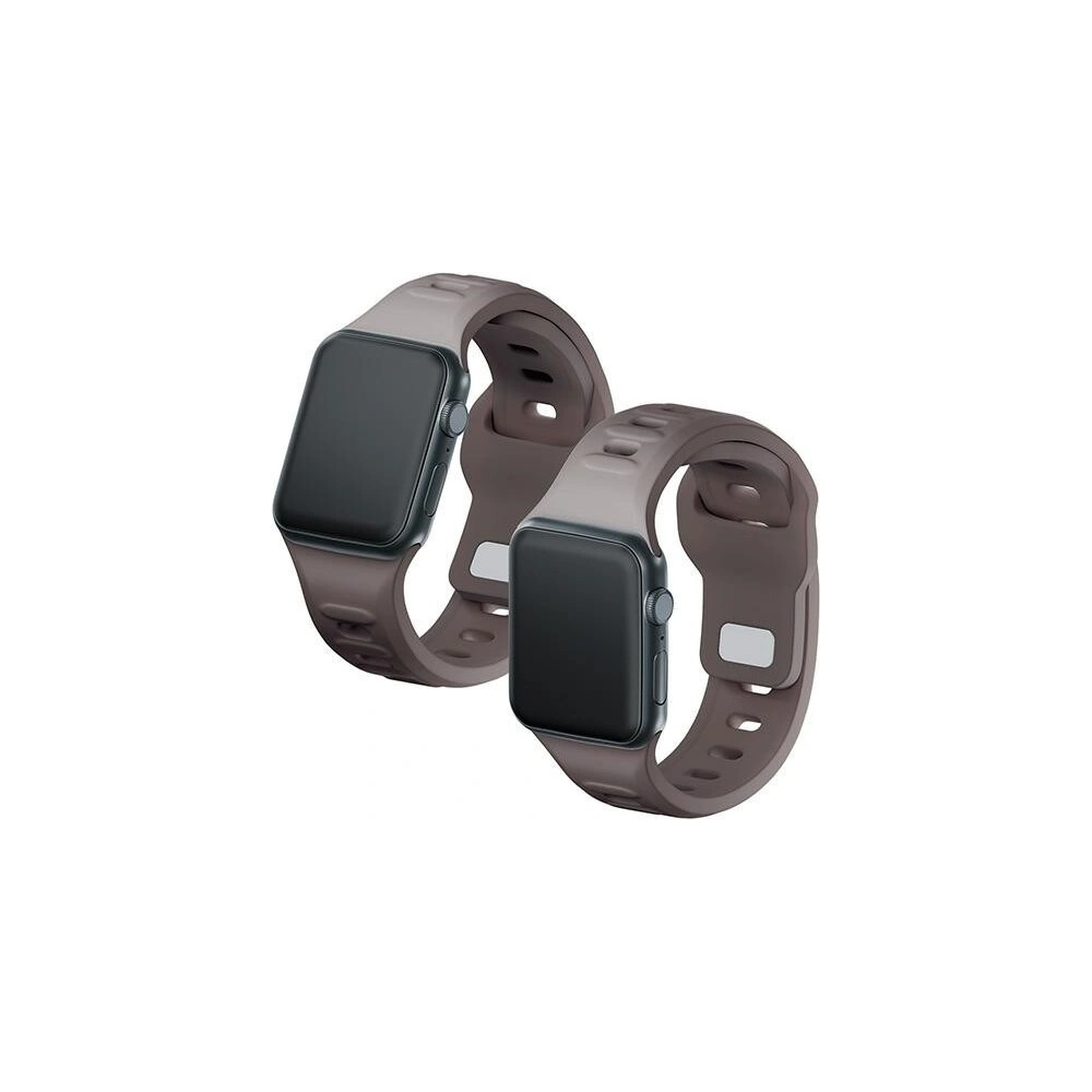 Pasek 3MK Silicone Watch Strap Apple Watch 4/5/6/7/SE/8/9/10 40/41/42mm brązowy/taupe