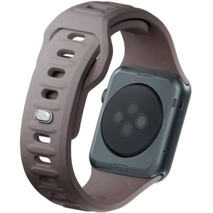 Kup 3MK Silikon-Uhrenarmband Apple Watch 4/5/6/7/SE/8/9/10 40/41/42mm braun/taupe - 3MK6229 - {ean13} - Sklep Home Screen