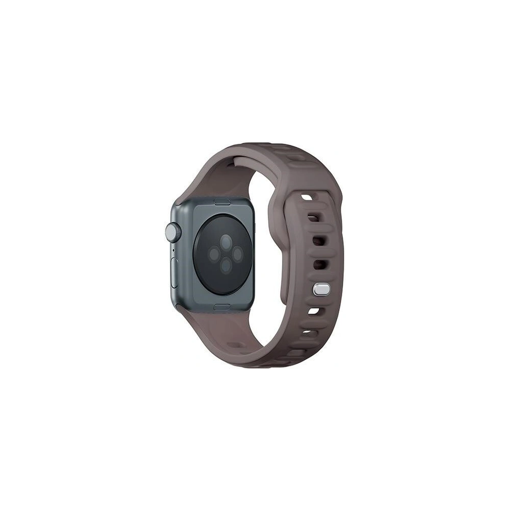 Pasek 3MK Silicone Watch Strap Apple Watch 4/5/6/7/SE/8/9/10 40/41/42mm brązowy/taupe