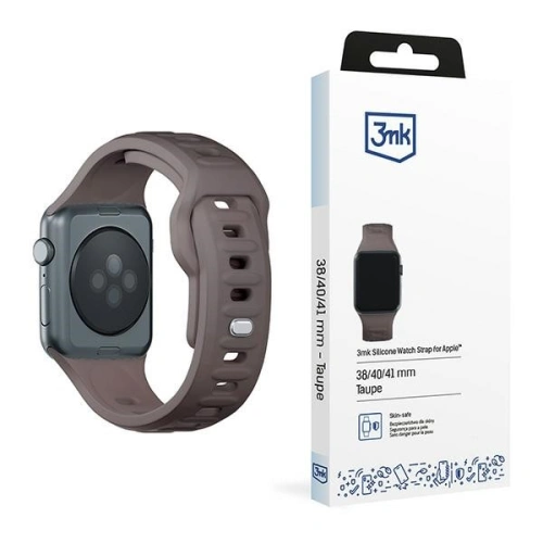 Kup 3MK Silikon-Uhrenarmband Apple Watch 4/5/6/7/8/9/SE/Ultra 42/44/45/49mm braun/taupe - 3MK6230 - {ean13} - Sklep Home Screen