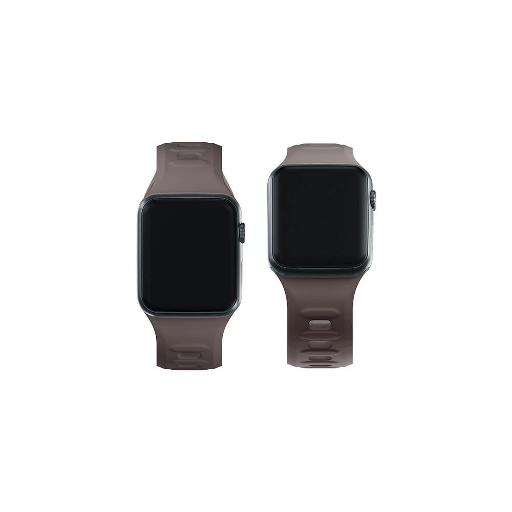 Pasek 3MK Silicone Watch Strap Apple Watch 4/5/6/7/8/9/SE/Ultra 42/44/45/49mm brązowy/taupe