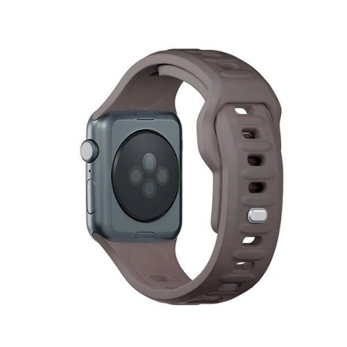Kup 3MK Silikon-Uhrenarmband Apple Watch 4/5/6/7/8/9/SE/Ultra 42/44/45/49mm braun/taupe - 3MK6230 - {ean13} - Sklep Home Screen