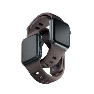 Kup 3MK Silikon-Uhrenarmband Apple Watch 4/5/6/7/8/9/SE/Ultra 42/44/45/49mm braun/taupe - 3MK6230 - {ean13} - Sklep Home Screen