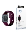 3MK Silikon-Uhrenarmband Apple Watch 4/5/6/7/SE/8/9/10 40/41/42mm dunkelviolett/mulberry