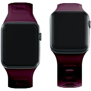 Kup 3MK Silikon-Uhrenarmband Apple Watch 4/5/6/7/SE/8/9/10 40/41/42mm dunkelviolett/mulberry - 3MK6231 - {ean13} - Sklep Home Screen