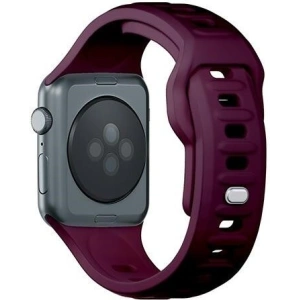 Kup 3MK Silikon-Uhrenarmband Apple Watch 4/5/6/7/SE/8/9/10 40/41/42mm dunkelviolett/mulberry - 3MK6231 - {ean13} - Sklep Home Screen