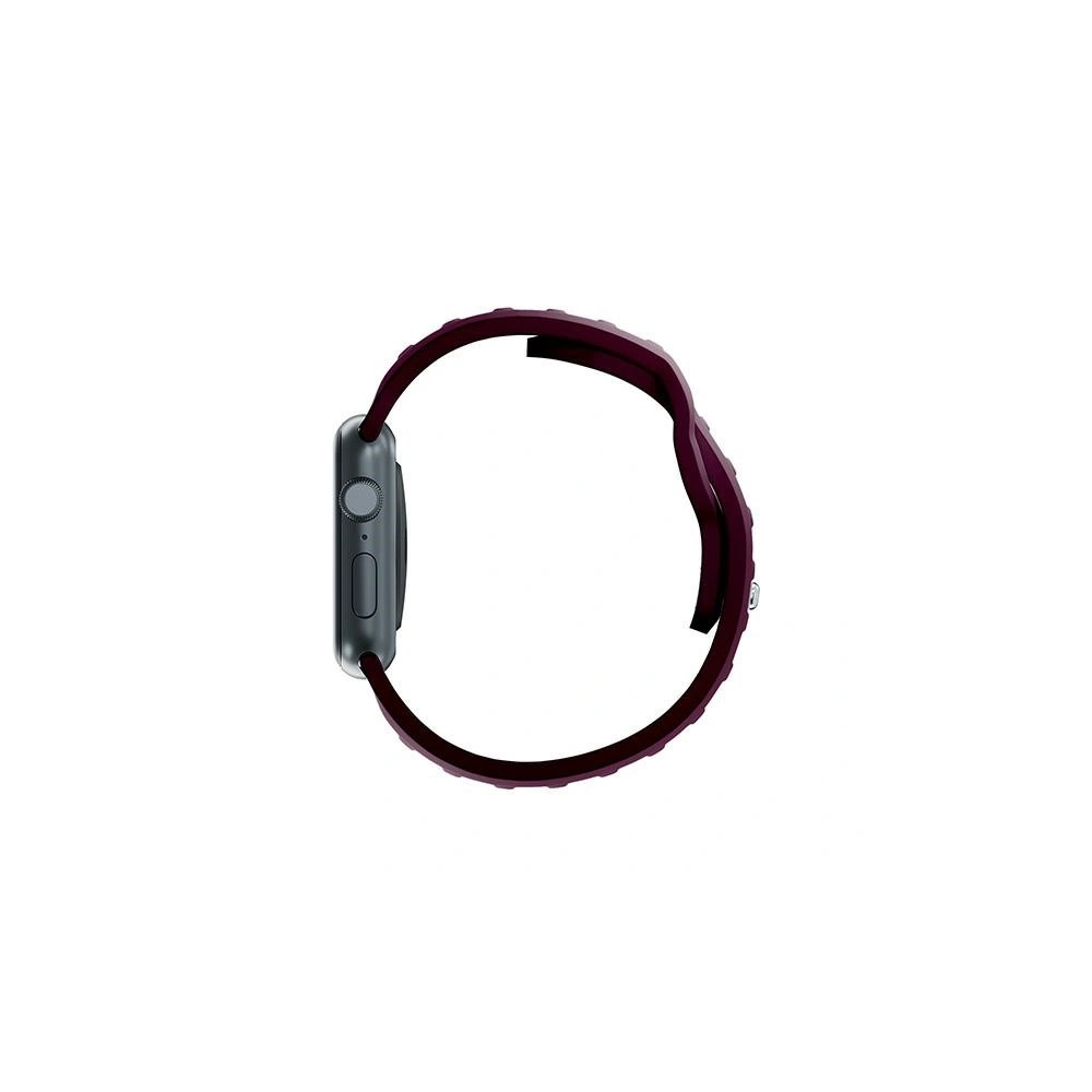 Pasek 3MK Silicone Watch Strap Apple Watch 4/5/6/7/8/9/SE/Ultra 42/44/45/49mm ciemnofioletowy/mulberry