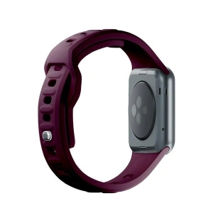 Kup 3MK Silikon-Uhrenarmband Apple Watch 4/5/6/7/8/9/SE/Ultra 42/44/45/49mm dunkelviolett/mulberry - 3MK6232 - {ean13} - Sklep Home Screen