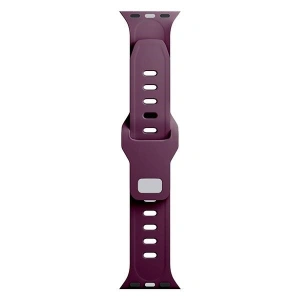 Kup 3MK Silikon-Uhrenarmband Apple Watch 4/5/6/7/8/9/SE/Ultra 42/44/45/49mm dunkelviolett/mulberry - 3MK6232 - {ean13} - Sklep Home Screen