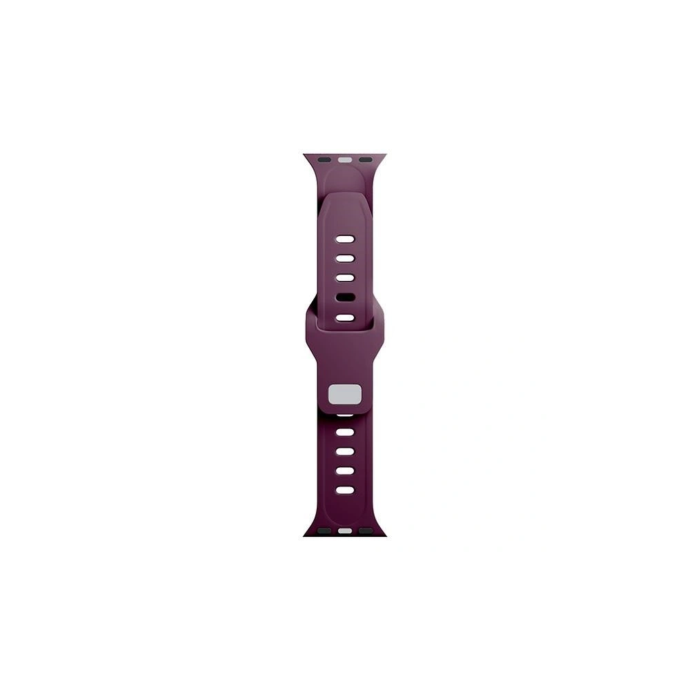 Pasek 3MK Silicone Watch Strap Apple Watch 4/5/6/7/8/9/SE/Ultra 42/44/45/49mm ciemnofioletowy/mulberry