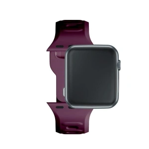 Kup 3MK Silikon-Uhrenarmband Apple Watch 4/5/6/7/8/9/SE/Ultra 42/44/45/49mm dunkelviolett/mulberry - 3MK6232 - {ean13} - Sklep Home Screen