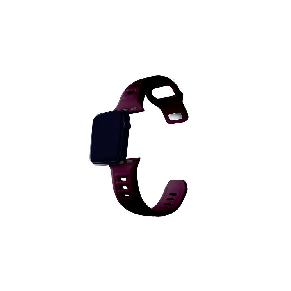 Pasek 3MK Silicone Watch Strap Apple Watch 4/5/6/7/8/9/SE/Ultra 42/44/45/49mm ciemnofioletowy/mulberry