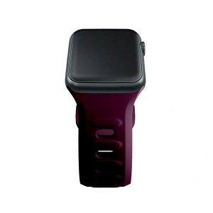 Kup 3MK Silikon-Uhrenarmband Apple Watch 4/5/6/7/8/9/SE/Ultra 42/44/45/49mm dunkelviolett/mulberry - 3MK6232 - {ean13} - Sklep Home Screen