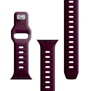 Kup Pásek 3MK silikonový náramek Apple Watch 4/5/6/7/8/9/SE/Ultra 42/44/45/49mm tmavě fialový/mulberry - 3MK6232 - {ean13} - Sklep Home Screen