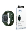 3MK Silikon-Uhrenarmband Apple Watch 4/5/6/7/SE/8/9/10 40/41/42mm dunkelgrün/dark green