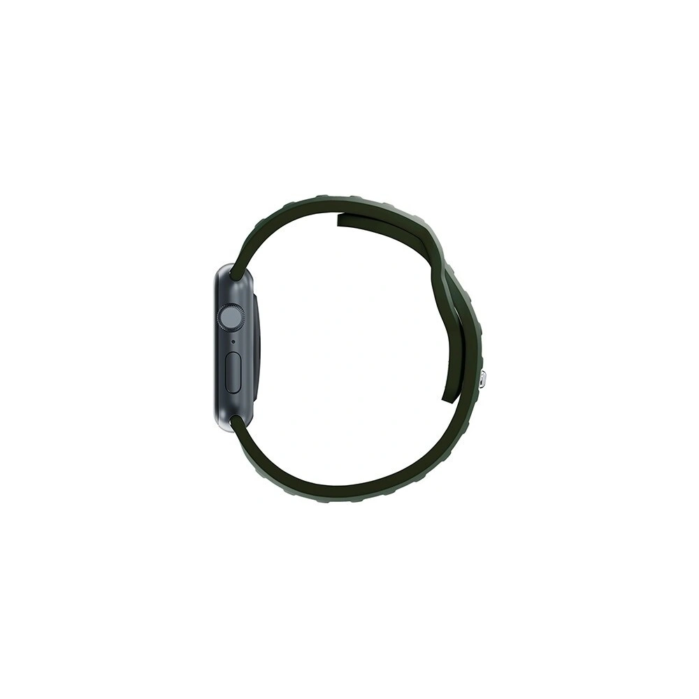 Pasek 3MK Silicone Watch Strap Apple Watch 4/5/6/7/SE/8/9/10 40/41/42mm ciemnozielony/dark green