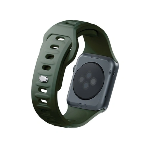 Kup 3MK Silikon-Uhrenarmband Apple Watch 4/5/6/7/SE/8/9/10 40/41/42mm dunkelgrün/dark green - 3MK6233 - {ean13} - Sklep Home Screen