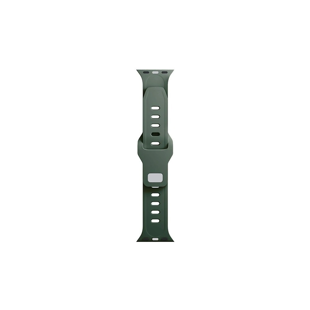 Pasek 3MK Silicone Watch Strap Apple Watch 4/5/6/7/SE/8/9/10 40/41/42mm ciemnozielony/dark green