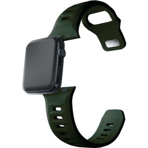 Kup 3MK Silikon-Uhrenarmband Apple Watch 4/5/6/7/SE/8/9/10 40/41/42mm dunkelgrün/dark green - 3MK6233 - {ean13} - Sklep Home Screen