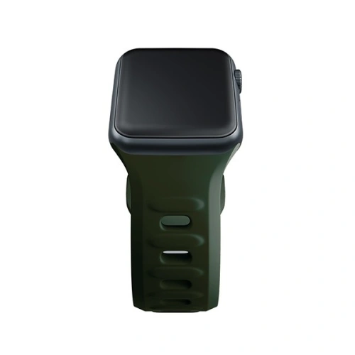 Kup 3MK Silikon-Uhrenarmband Apple Watch 4/5/6/7/SE/8/9/10 40/41/42mm dunkelgrün/dark green - 3MK6233 - {ean13} - Sklep Home Screen
