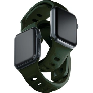 Kup 3MK Silikon-Uhrenarmband Apple Watch 4/5/6/7/SE/8/9/10 40/41/42mm dunkelgrün/dark green - 3MK6233 - {ean13} - Sklep Home Screen