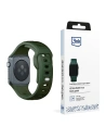 3MK Silikon-Uhrenarmband Apple Watch 4/5/6/7/8/9/SE/Ultra 42/44/45/49mm dunkelgrün/dark green