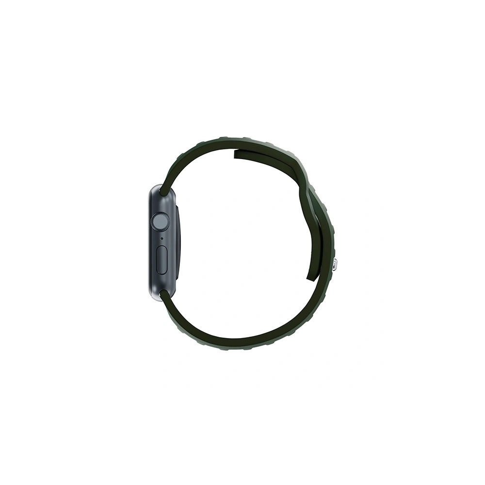 Pasek 3MK Silicone Watch Strap Apple Watch 4/5/6/7/8/9/SE/Ultra 42/44/45/49mm ciemnozielony/dark green