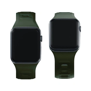 Kup 3MK Silikon-Uhrenarmband Apple Watch 4/5/6/7/8/9/SE/Ultra 42/44/45/49mm dunkelgrün/dark green - 3MK6234 - {ean13} - Sklep Home Screen