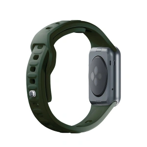 Kup 3MK Silikon-Uhrenarmband Apple Watch 4/5/6/7/8/9/SE/Ultra 42/44/45/49mm dunkelgrün/dark green - 3MK6234 - {ean13} - Sklep Home Screen