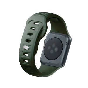 Kup 3MK Silikon-Uhrenarmband Apple Watch 4/5/6/7/8/9/SE/Ultra 42/44/45/49mm dunkelgrün/dark green - 3MK6234 - {ean13} - Sklep Home Screen