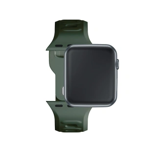 Kup 3MK Silikon-Uhrenarmband Apple Watch 4/5/6/7/8/9/SE/Ultra 42/44/45/49mm dunkelgrün/dark green - 3MK6234 - {ean13} - Sklep Home Screen