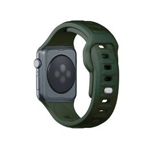 Kup 3MK Silikon-Uhrenarmband Apple Watch 4/5/6/7/8/9/SE/Ultra 42/44/45/49mm dunkelgrün/dark green - 3MK6234 - {ean13} - Sklep Home Screen