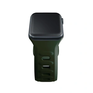Kup 3MK Silikon-Uhrenarmband Apple Watch 4/5/6/7/8/9/SE/Ultra 42/44/45/49mm dunkelgrün/dark green - 3MK6234 - {ean13} - Sklep Home Screen