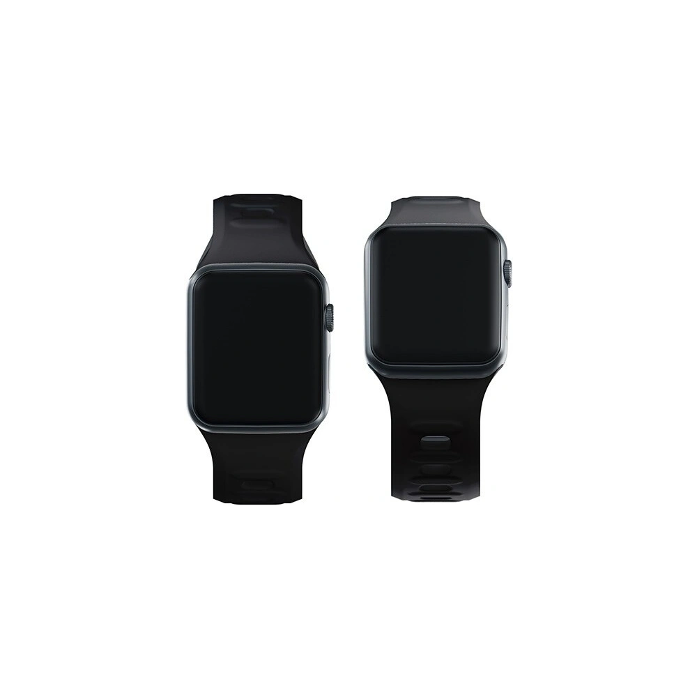 Pasek 3MK Silicone Watch Strap Apple Watch 4/5/6/7/SE/8/9/10 40/41/42mm czarny/black